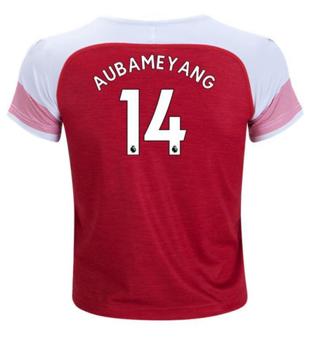 Arsenal Aubameyang Youth Home Jersey 18/19