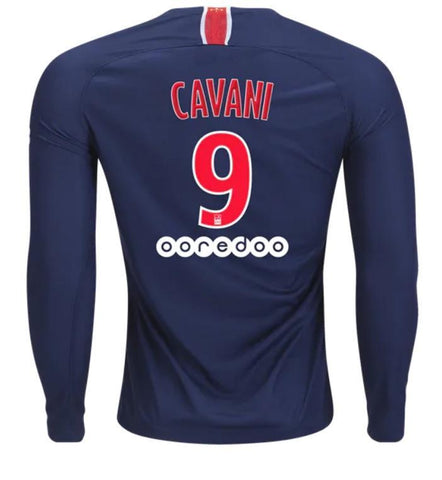 Paris Saint-Germain Edinson Cavani Long Sleeve Home Jersey 2018/19 - Fans Jersey Stop