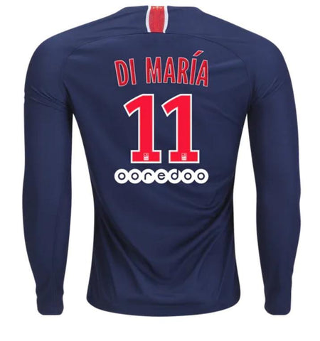 Paris Saint-Germain Angel Di Maria Long Sleeve Home Jersey 2018/19 - Fans Jersey Stop