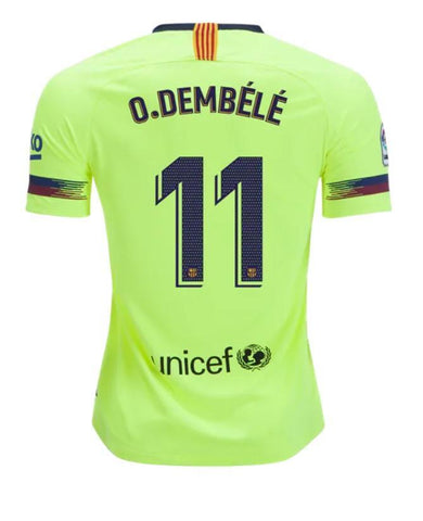 Barcelona Ousmane Dembélé Away Jersey 2018/19 - Fans Jersey Stop
