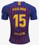 Barcelona Paulinho Home Jersey 2018/19 - Fans Jersey Stop