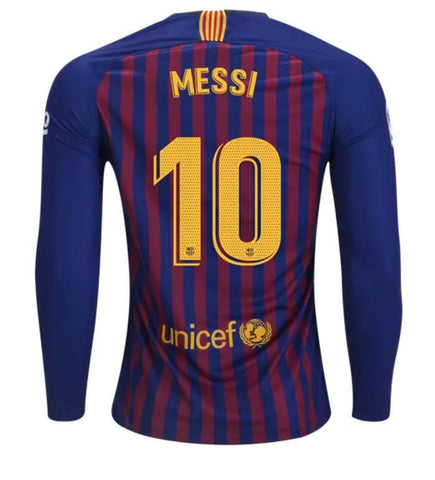 Barcelona Messi Long Sleeve Home Jersey 2018/19