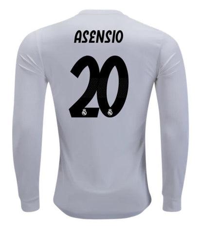 Real Madrid Marco Asensio Long Sleeve Home Jersey 2018/19 - Fans Jersey Stop