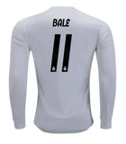 Real Madrid Gareth Bale Long Sleeve Home Jersey 2018/19 - Fans Jersey Stop