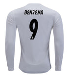 Real Madrid Karim Benzema Long Sleeve Home Jersey 2018/19 - Fans Jersey Stop