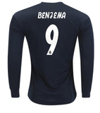 Real Madrid Karim Benzema Long Sleeve Away 2018/19 - Fans Jersey Stop