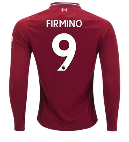 Liverpool Firmino Long Sleeve Home Jersey 2018/19