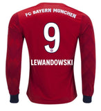 Bayern Munich Lewandowski Long Sleeve Home Jersey