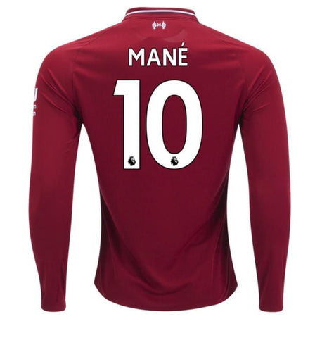 Liverpool Mane Long Sleeve Home Jersey 2018/19