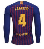 Barcelona Rakitic Long Sleeve Home Jersey