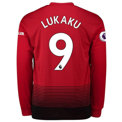 Manchester United Lukaku Home Long Sleeve Jersey 2018/19