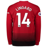 Manchester United Lingard Home Long Sleeve Jersey