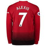 Manchester United Alexis Home Long Sleeve Jersey 2018/19