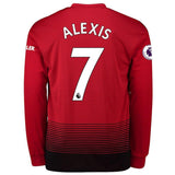 Manchester United Alexis Home Long Sleeve Jersey 2018/19