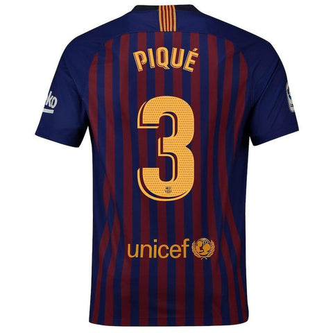 Barcelona Gerard Piqué Youth Home Jersey 2018/19 - Fans Jersey Stop