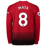 Manchester United Mata Home Long Sleeve Jersey 2018/19