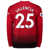 Manchester United Valencia Home Long Sleeve Jersey