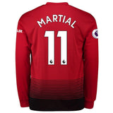 Manchester United Martial Home Long Sleeve Jersey 2018/19